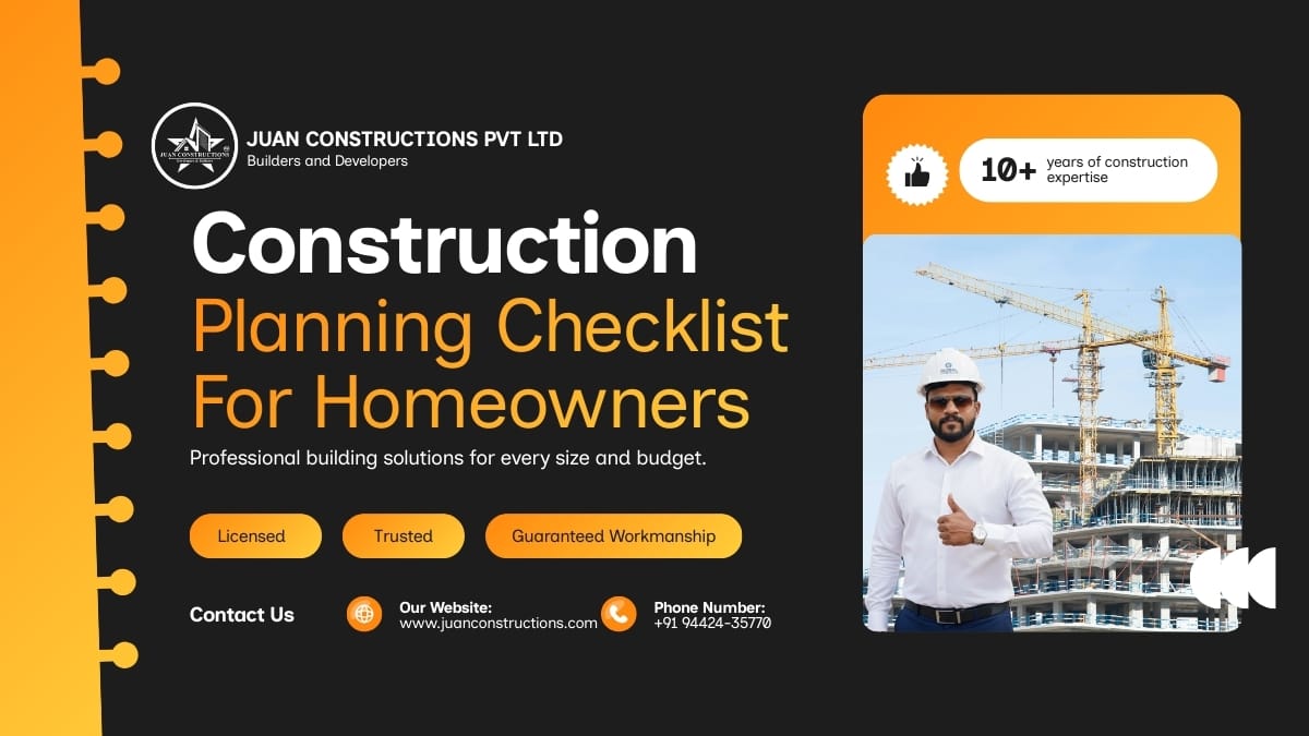 The Ultimate Construction Planning Checklist for Homeowners