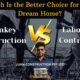Turnkey construction vs labour contract comparison for residential house construction